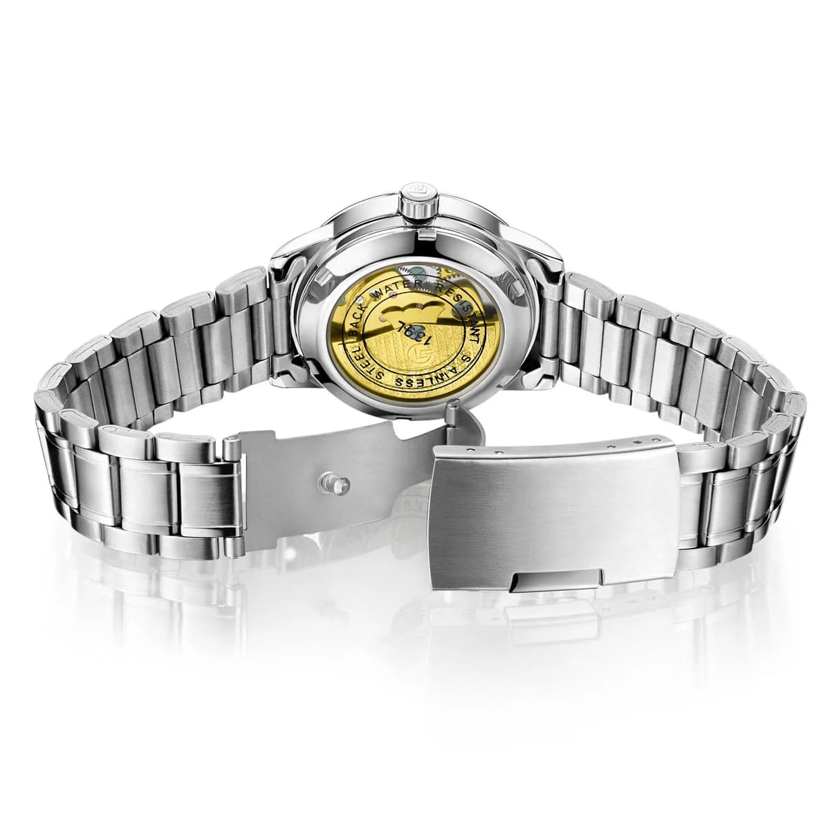 Custom Heart Clover Silver Waterproof Ladies Watch — image 6