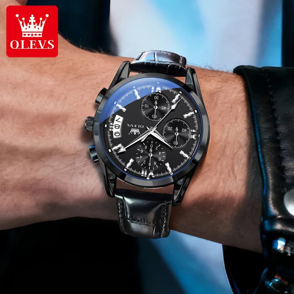 Luxury OLEVS Waterproof Chronograph Men's Watch — image 3
