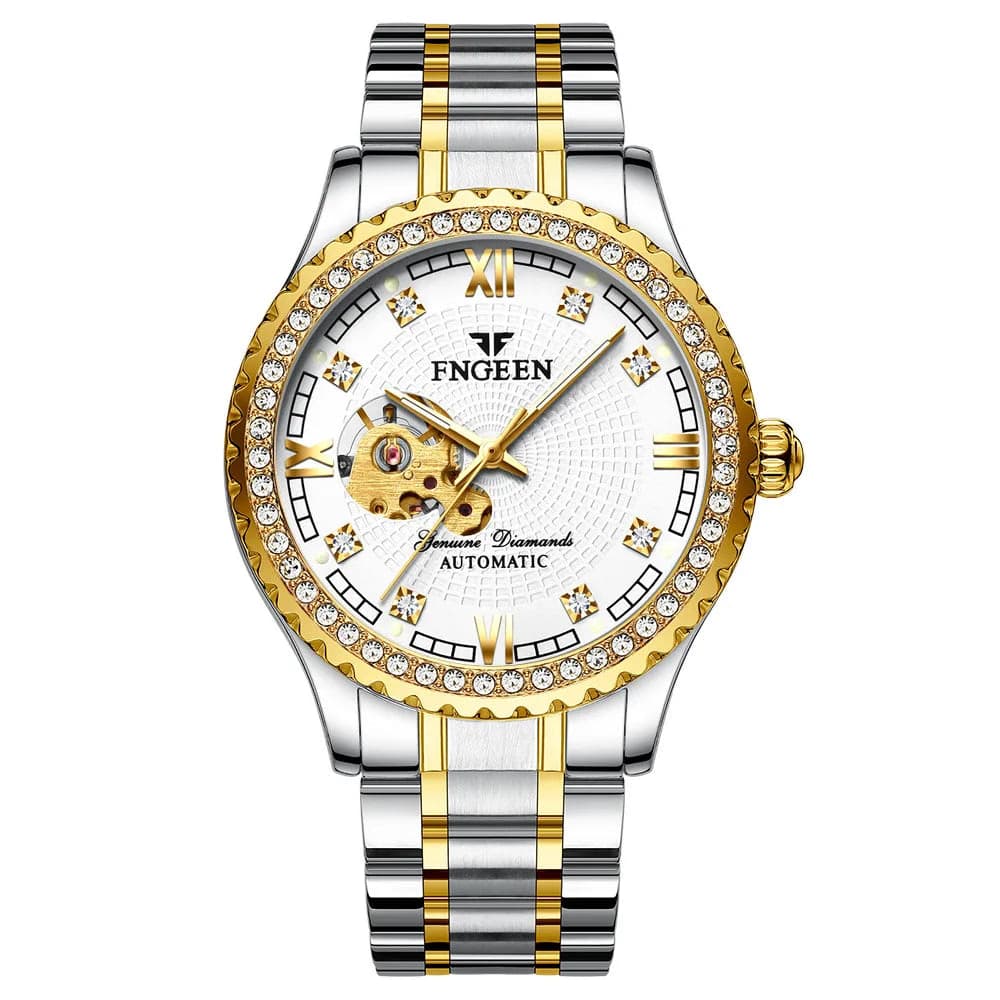Golden Luminous Skeleton Men's Automatic Watch — image 8
