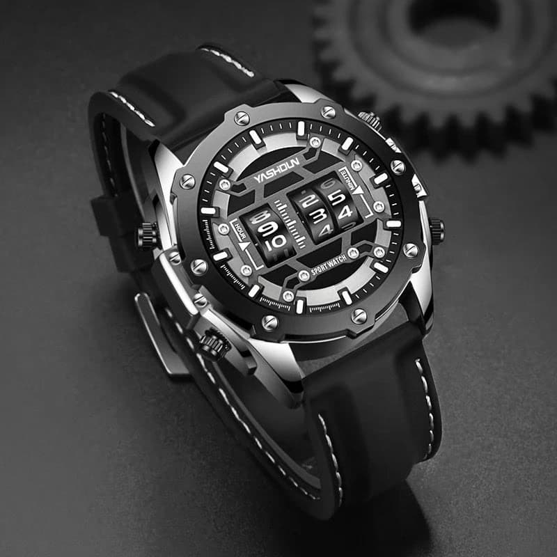 Trendy Personalized Multifunctional Men's Watch Sports Silicone Tape — image 3
