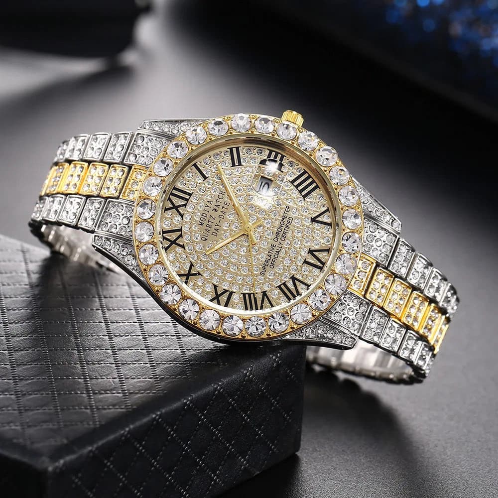 Luxury Unisex Quartz Rhinestone Watch — image 13