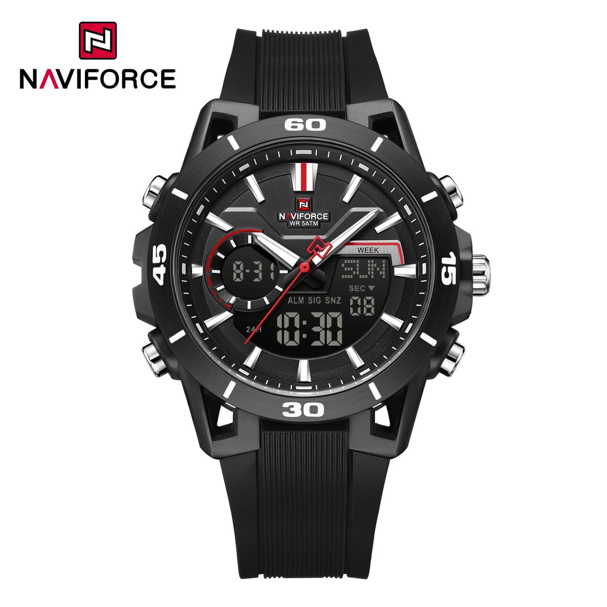 NAVIFORCE 7135 Men's Dual Display Sports Watch — image 5