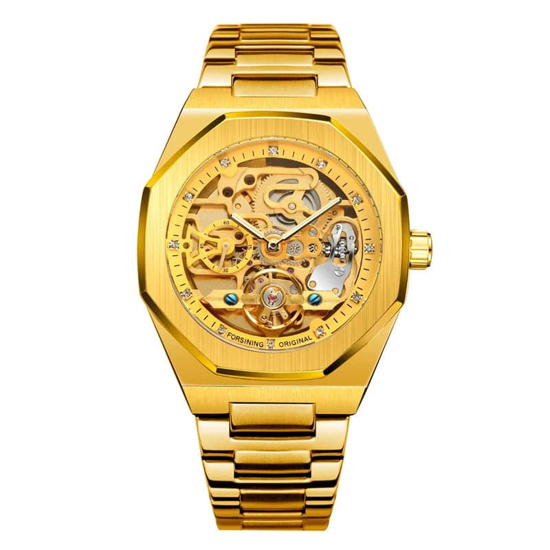 Luxury Silver 3D Hollow Automatic Watch for Men — image 11