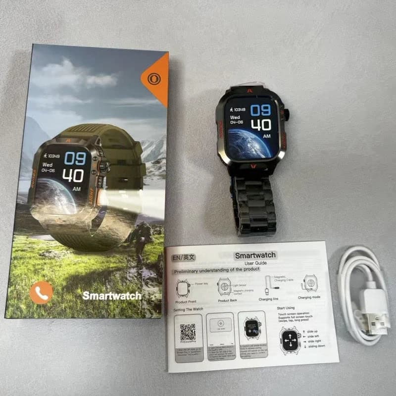 2026 Stainless Steel Waterproof Smartwatch with Bluetooth — image 2
