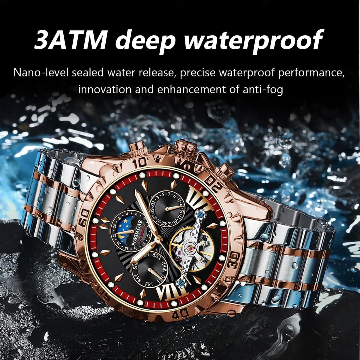 Poedagar Men's Tourbillon Luxury Watch — image 2