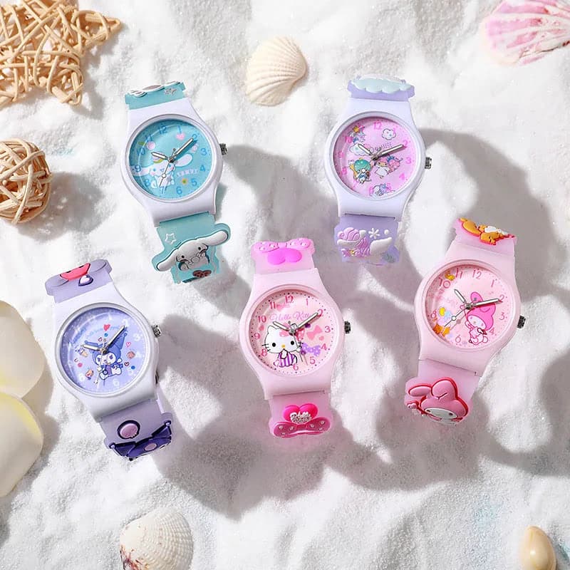 Cartoon Sanrio Kids Quartz Watch - 35mm Silicone Strap — image 2