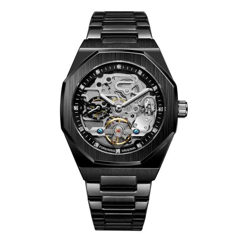 Luxury Silver 3D Hollow Automatic Watch for Men — image 10