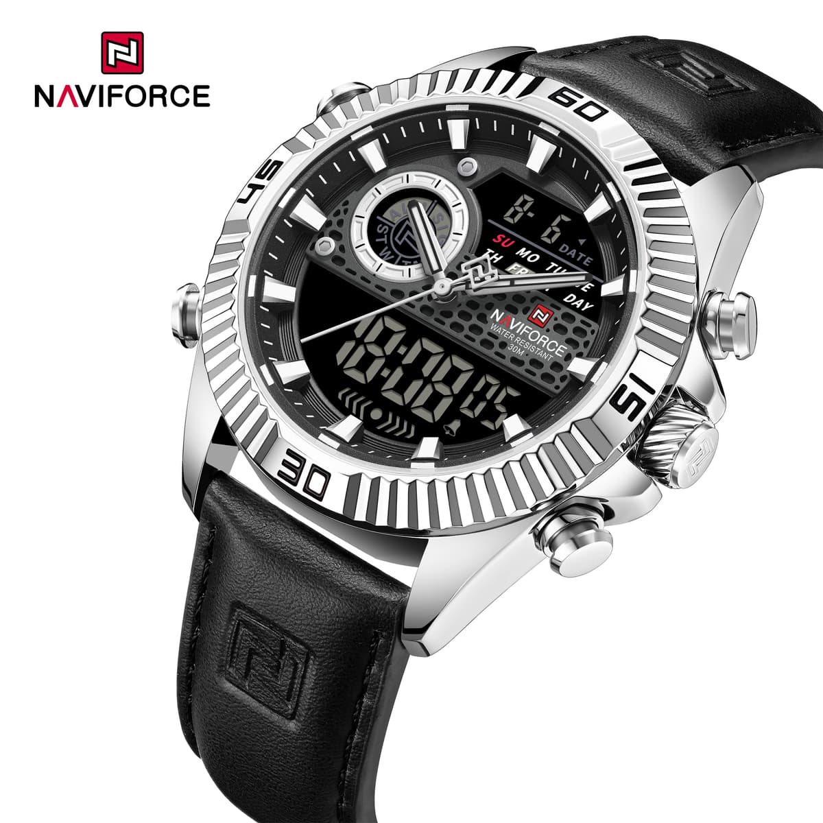 NAVIFORCE Men's Sport Quartz Analog LCD Watch — image 8