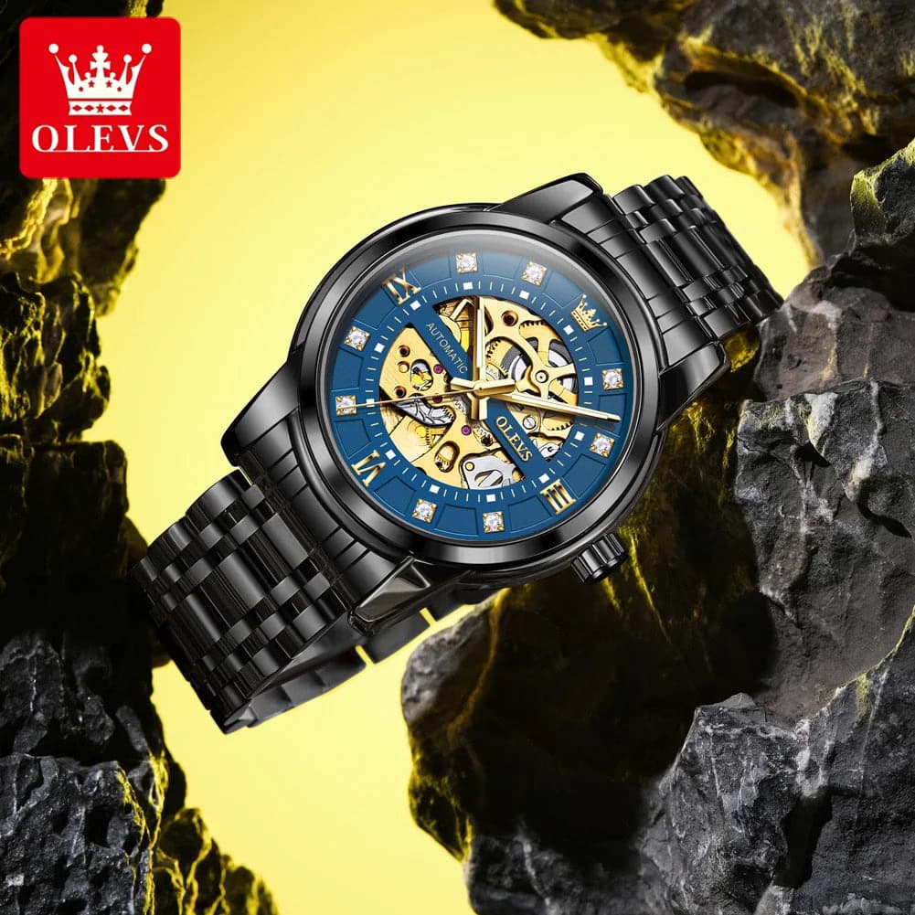 OLEVS Diamond Stainless Steel Men's Watch — image 2
