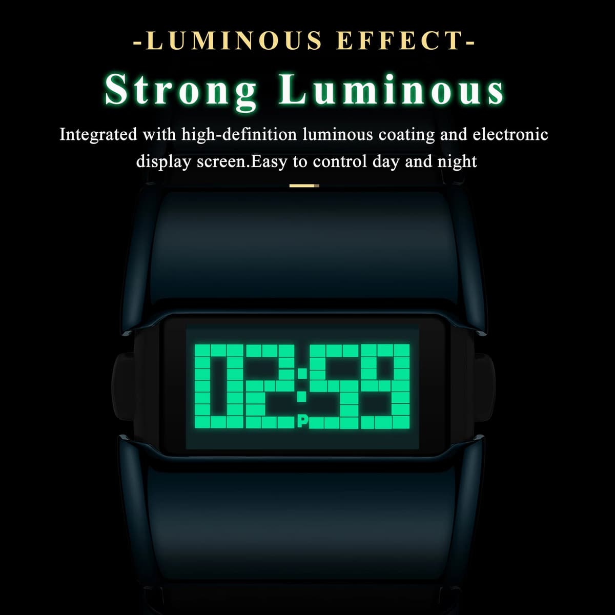 Poedagar E126 Creative LED Digital Watch Men Stainless Steel Strap — image 3