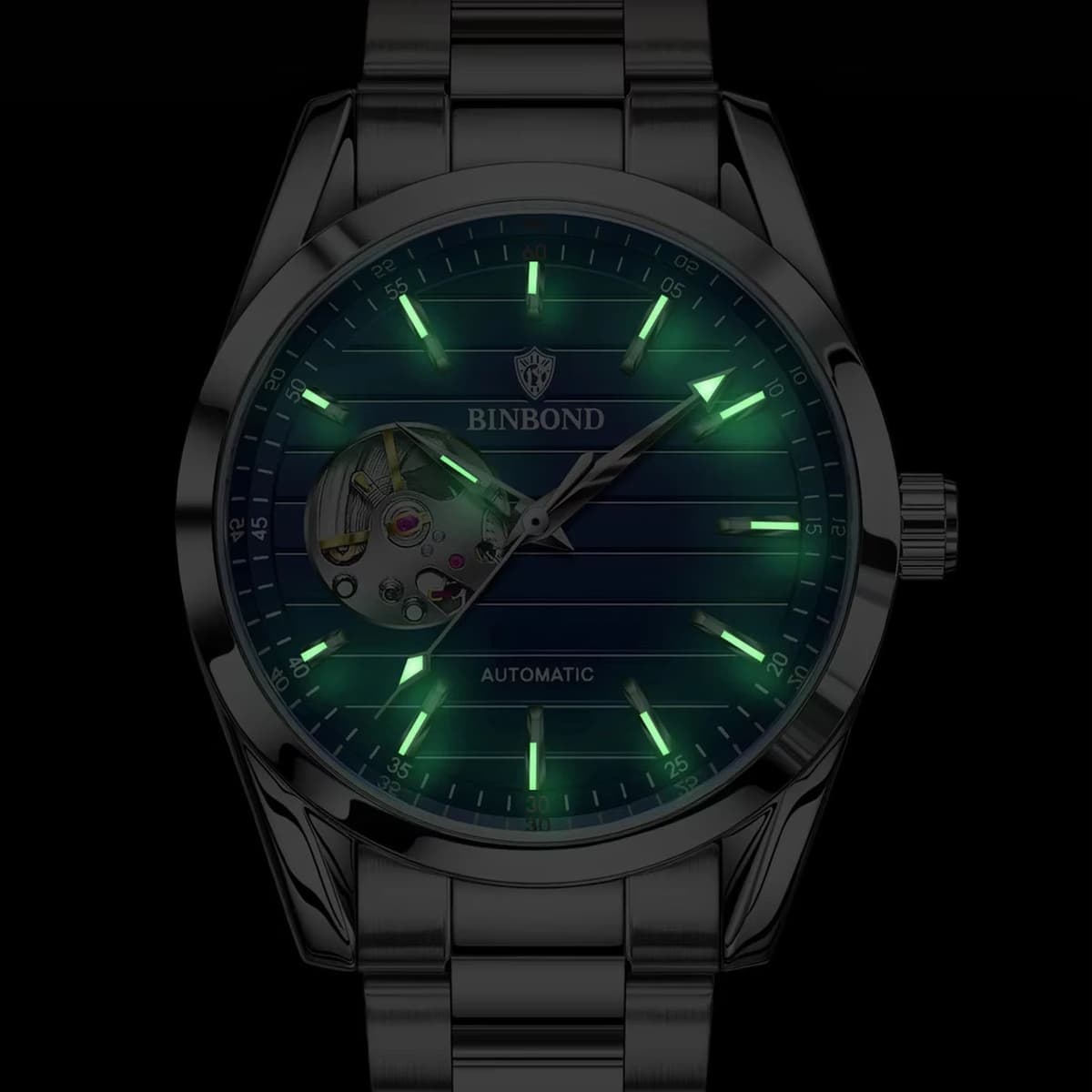Luxury Skeleton Automatic Waterproof Men's Watch — image 6