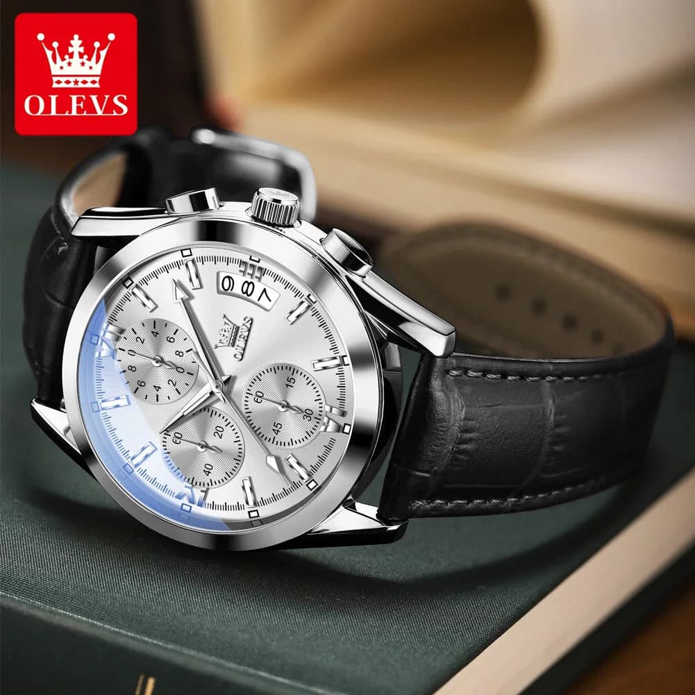 Luxury OLEVS Waterproof Chronograph Men's Watch — image 2