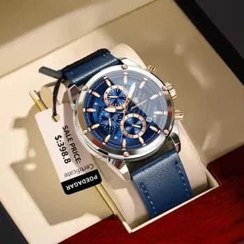 POEDAGAR Luxury Sports Men's Chronograph Watch