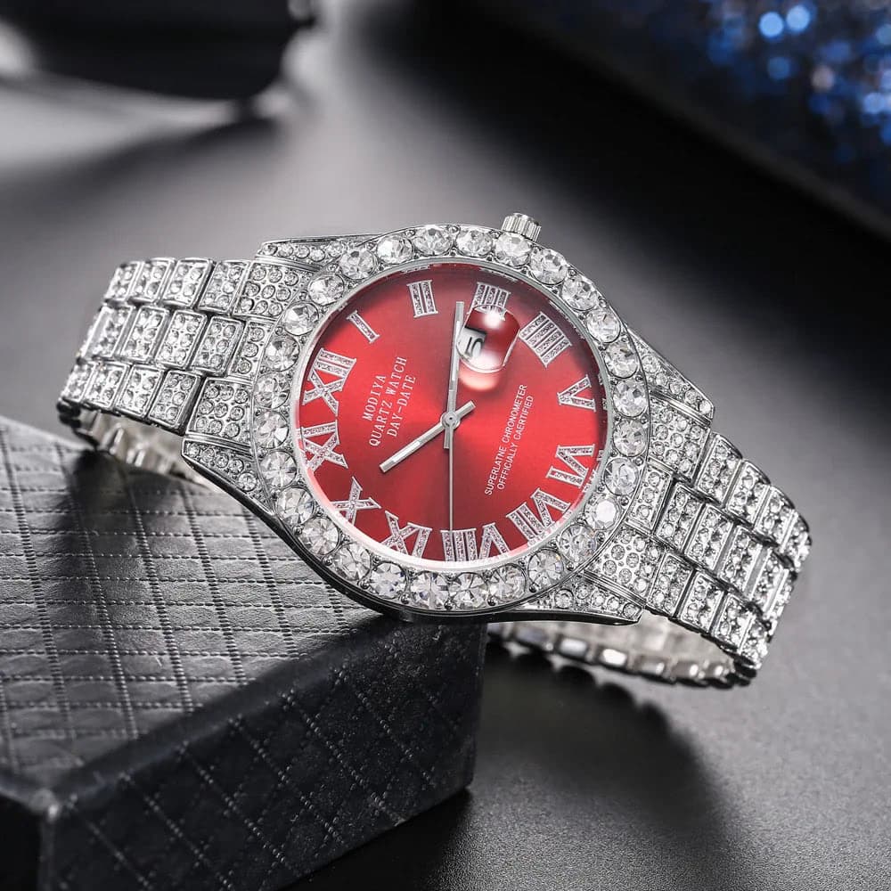 Luxury Unisex Quartz Rhinestone Watch — image 6