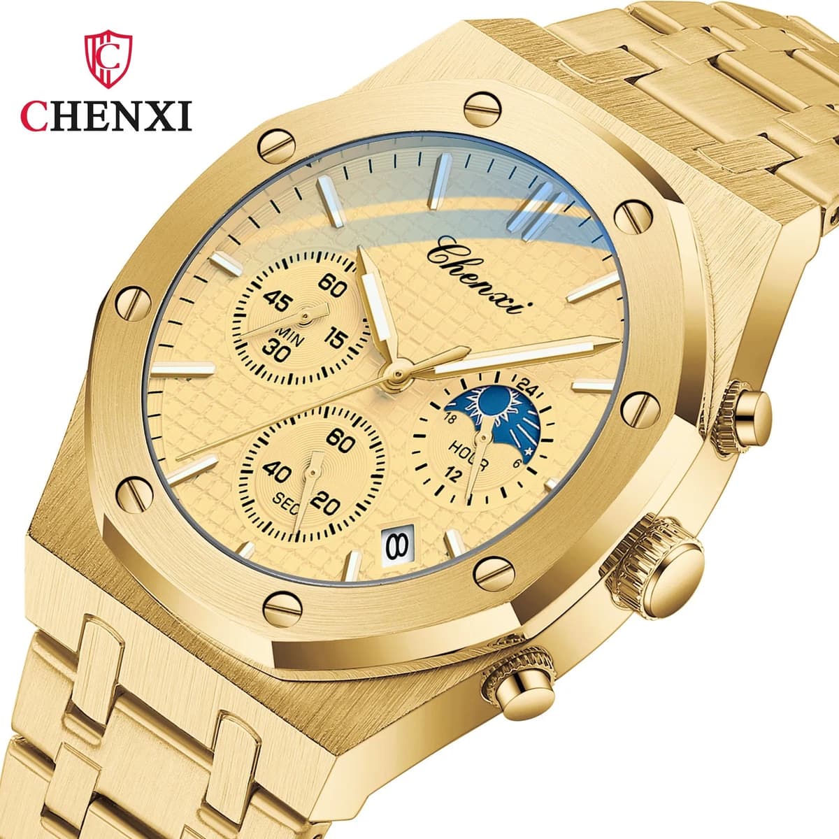 CHENXI 948 Men's Stainless Steel Chronograph Watch — image 7