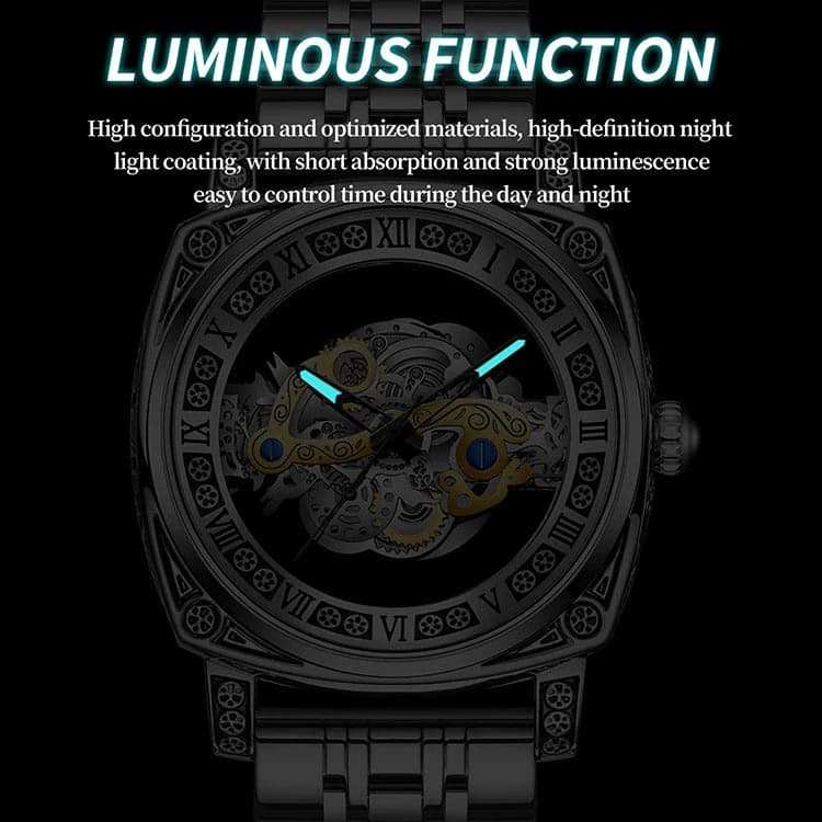 BINBOND Retro Carved Quartz Luxury Luminous Watch — image 5