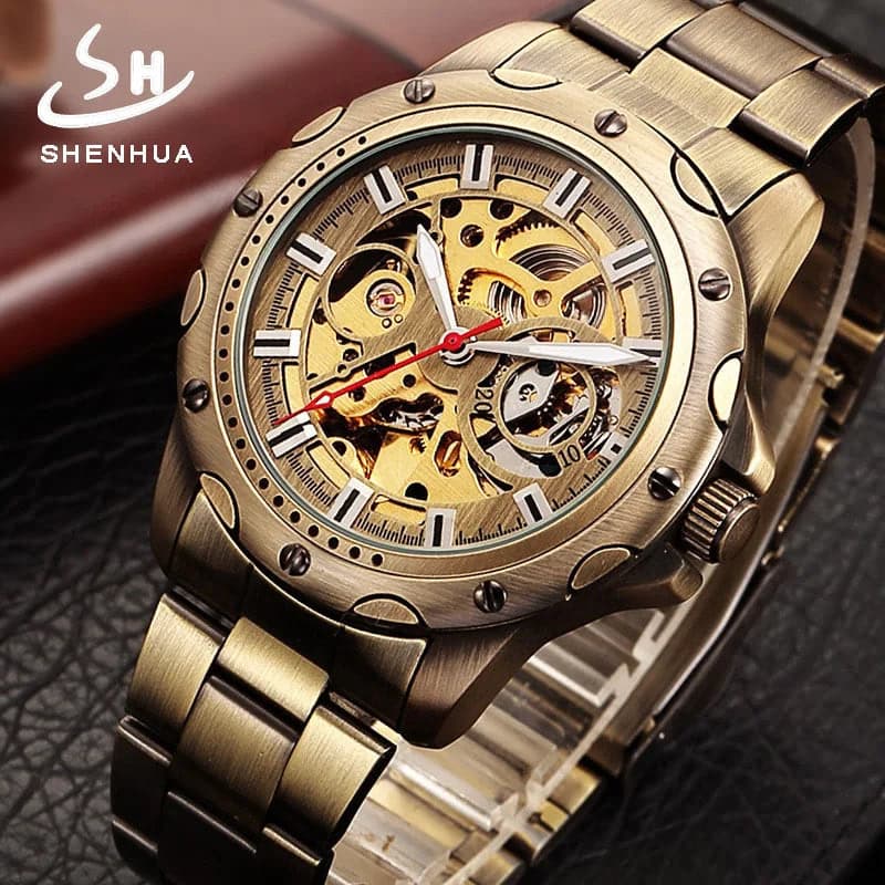 Shenhua Antique Copper Mechanical Men's Watch — image 2