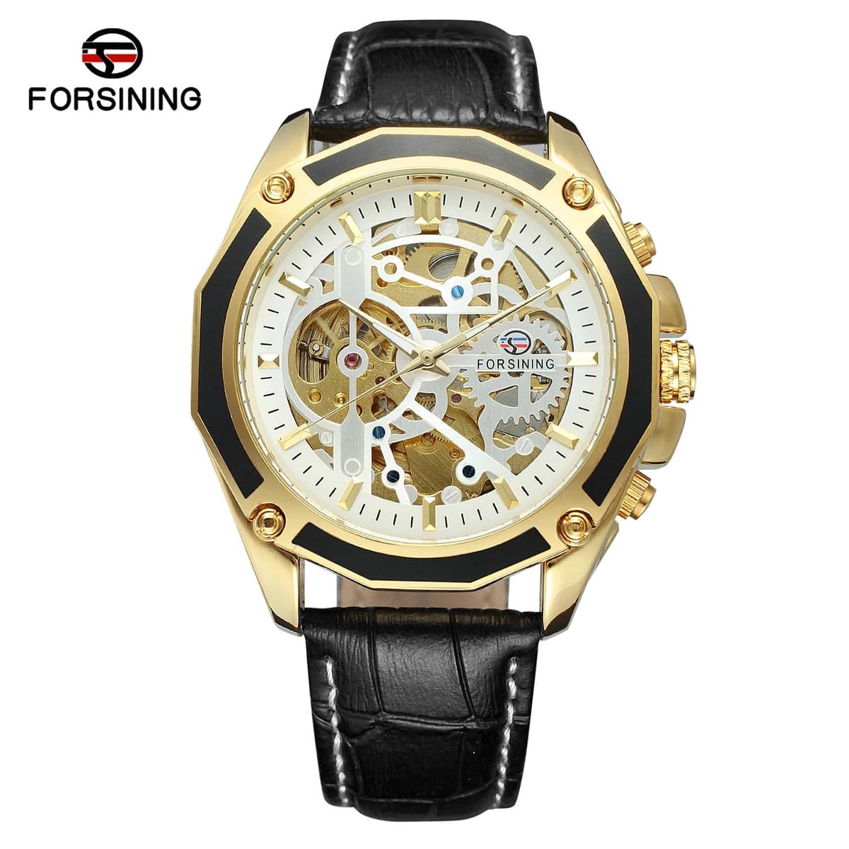 Luxury Skeleton Automatic Leather Watch for Men — image 8