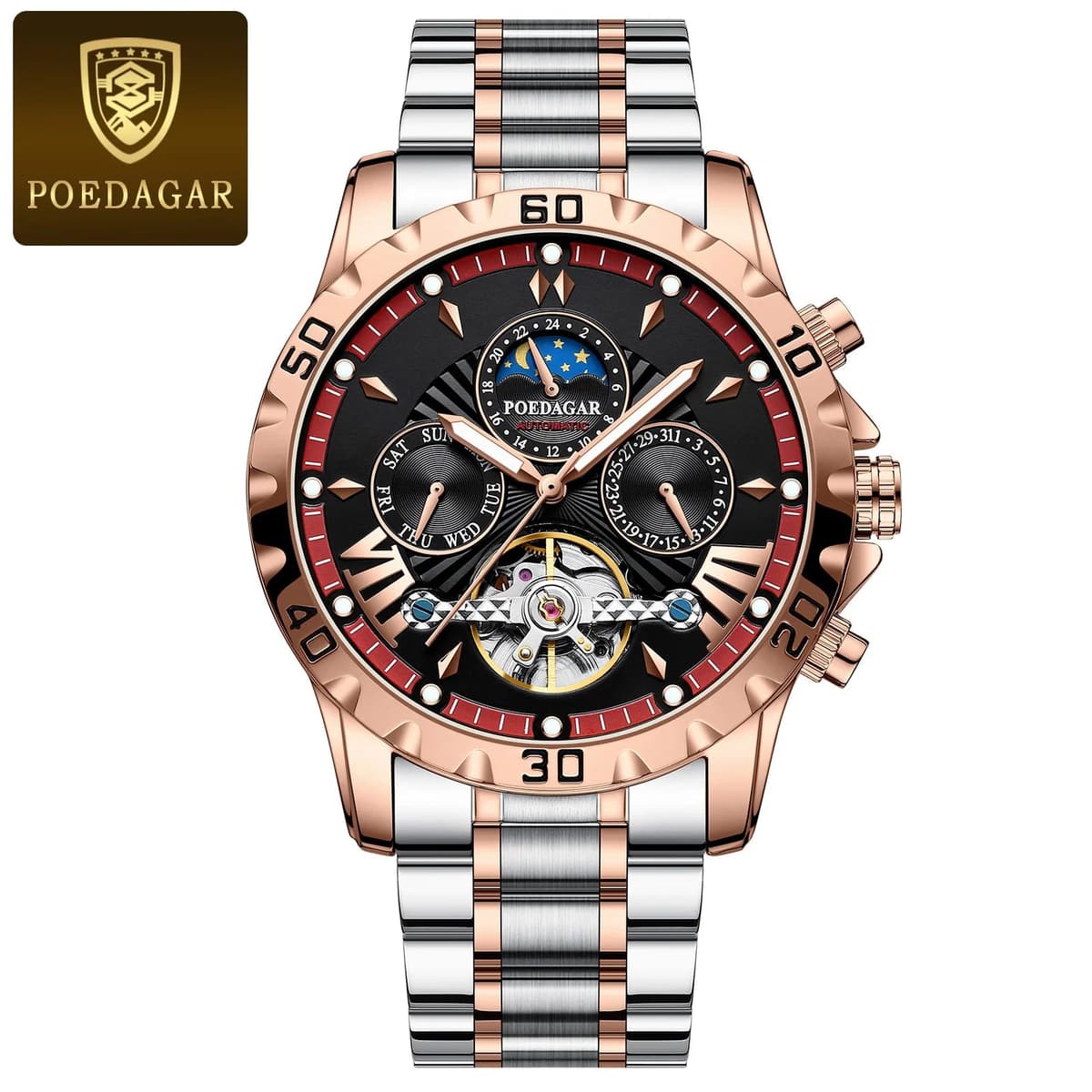 Poedagar Men's Tourbillon Luxury Watch — image 9