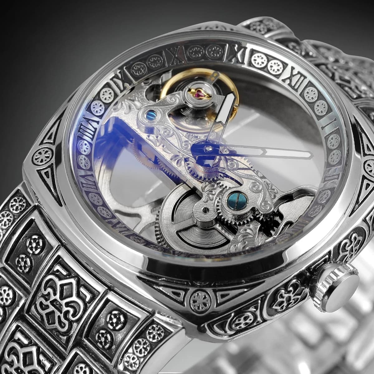 Luxury Men's Skeleton Mechanical Watch — image 2