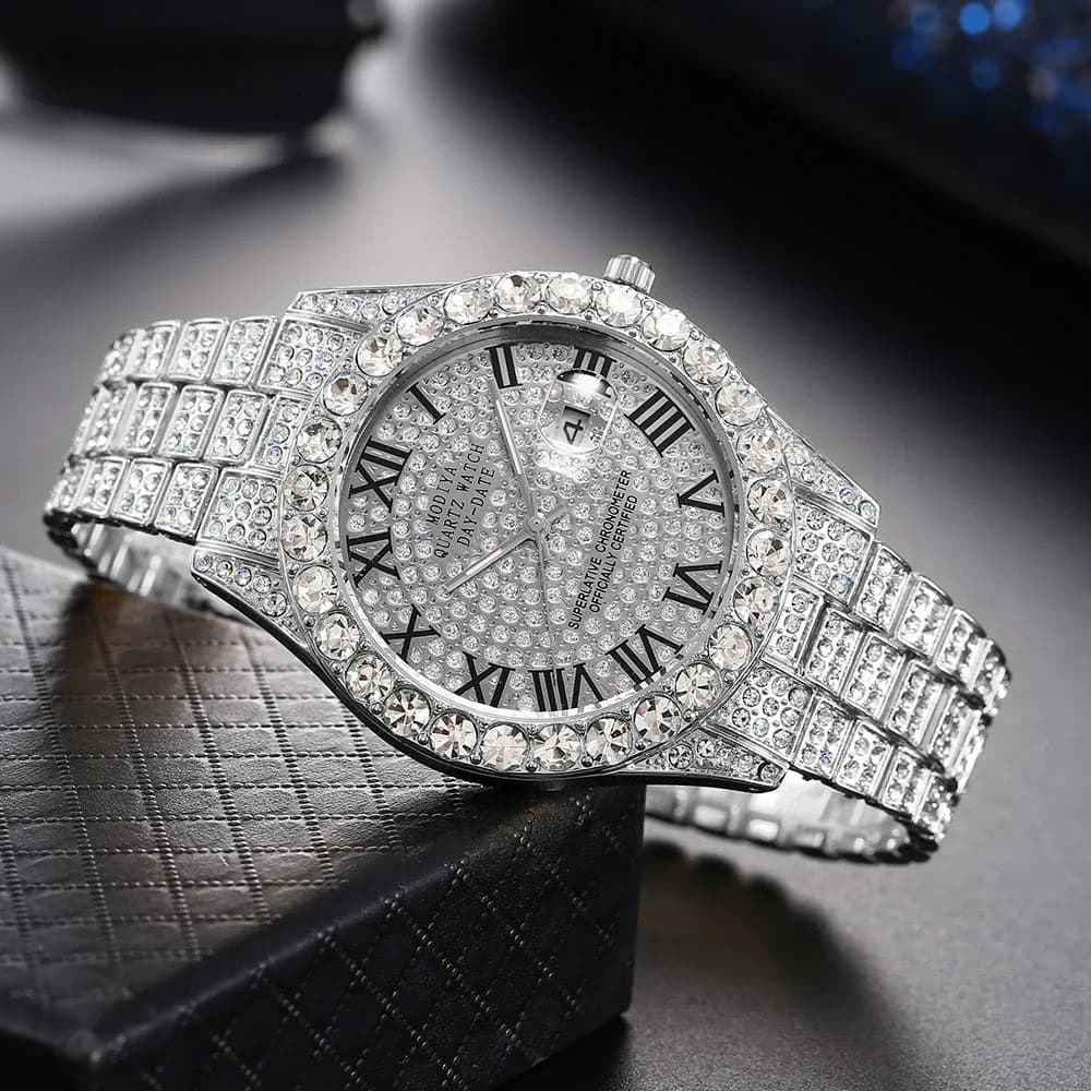 Luxury Quartz Rhinestone Wristwatch — image 7