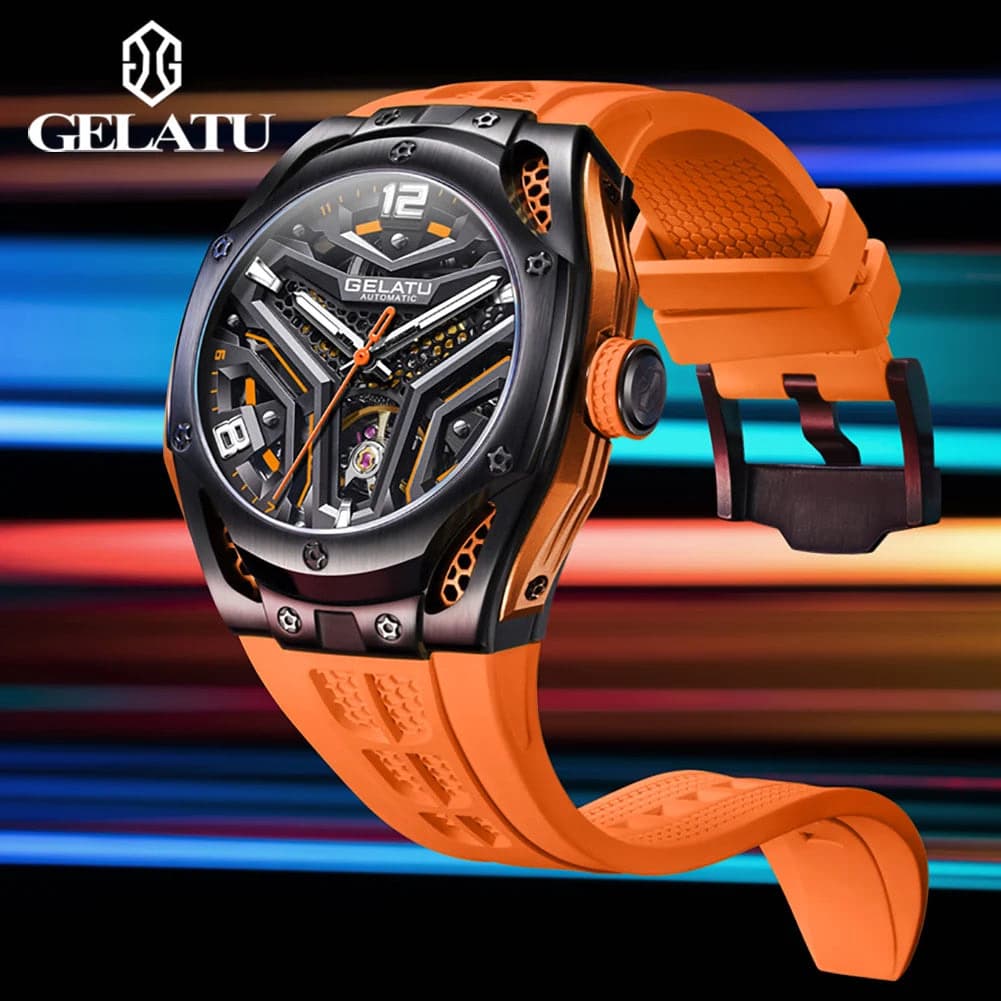 Gelatu 6007 Luxury Skeleton Sport Watch — image 2