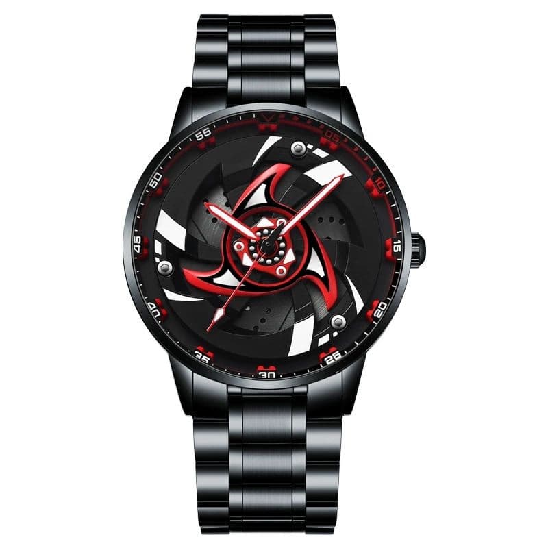 TurboWheel 3D Sports Car Quartz Watch – 42mm Rotating Dial Men’s Business Timepiece — image 5