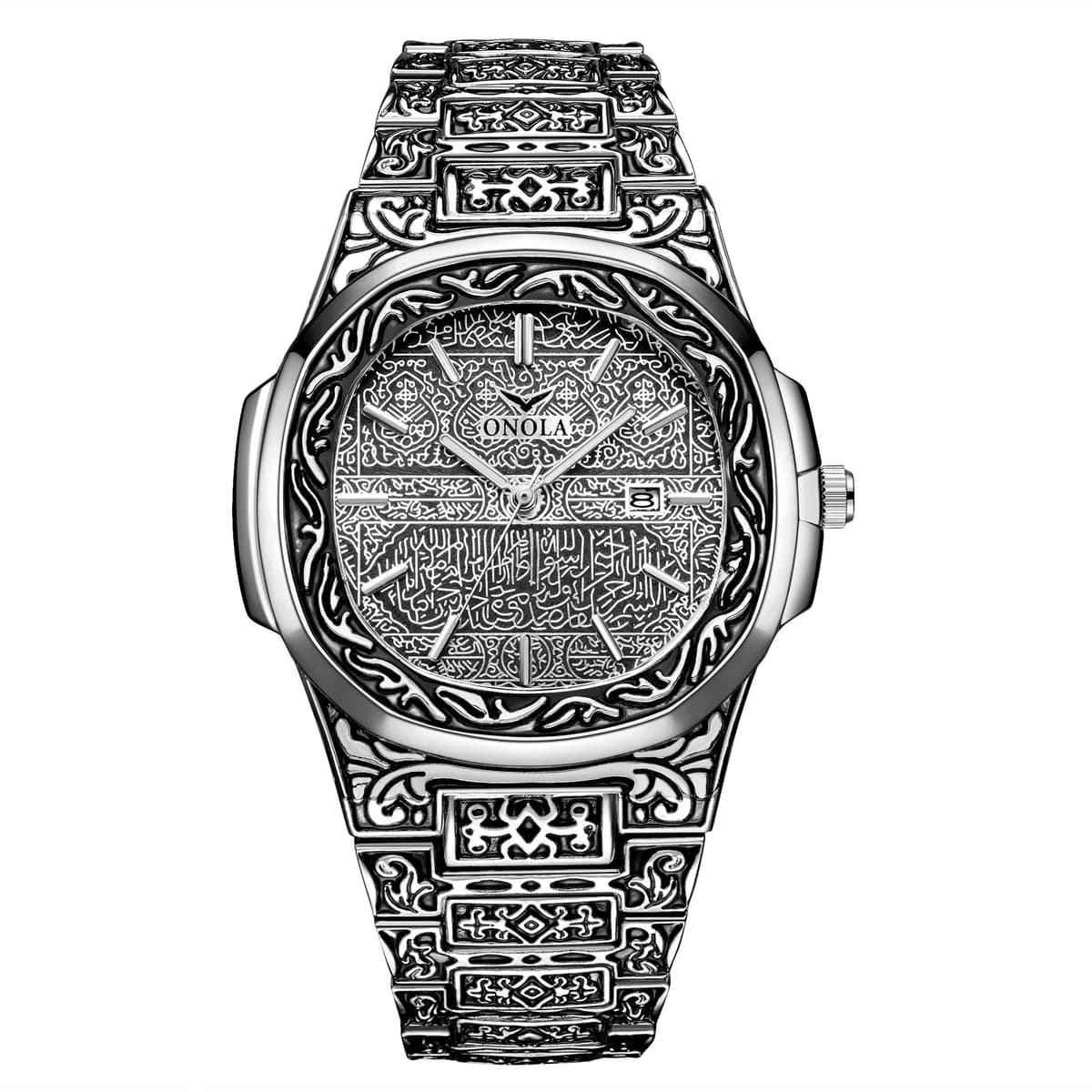 Luxury Gold Watches for Men ONOLA Business Retro Waterproof Muslim — image 9