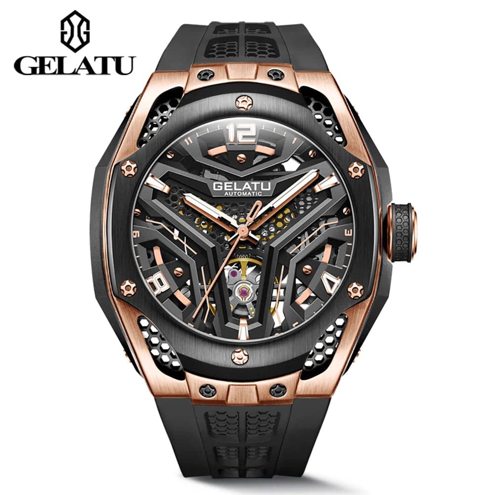 Gelatu 6007 Luxury Skeleton Sport Watch — image 10