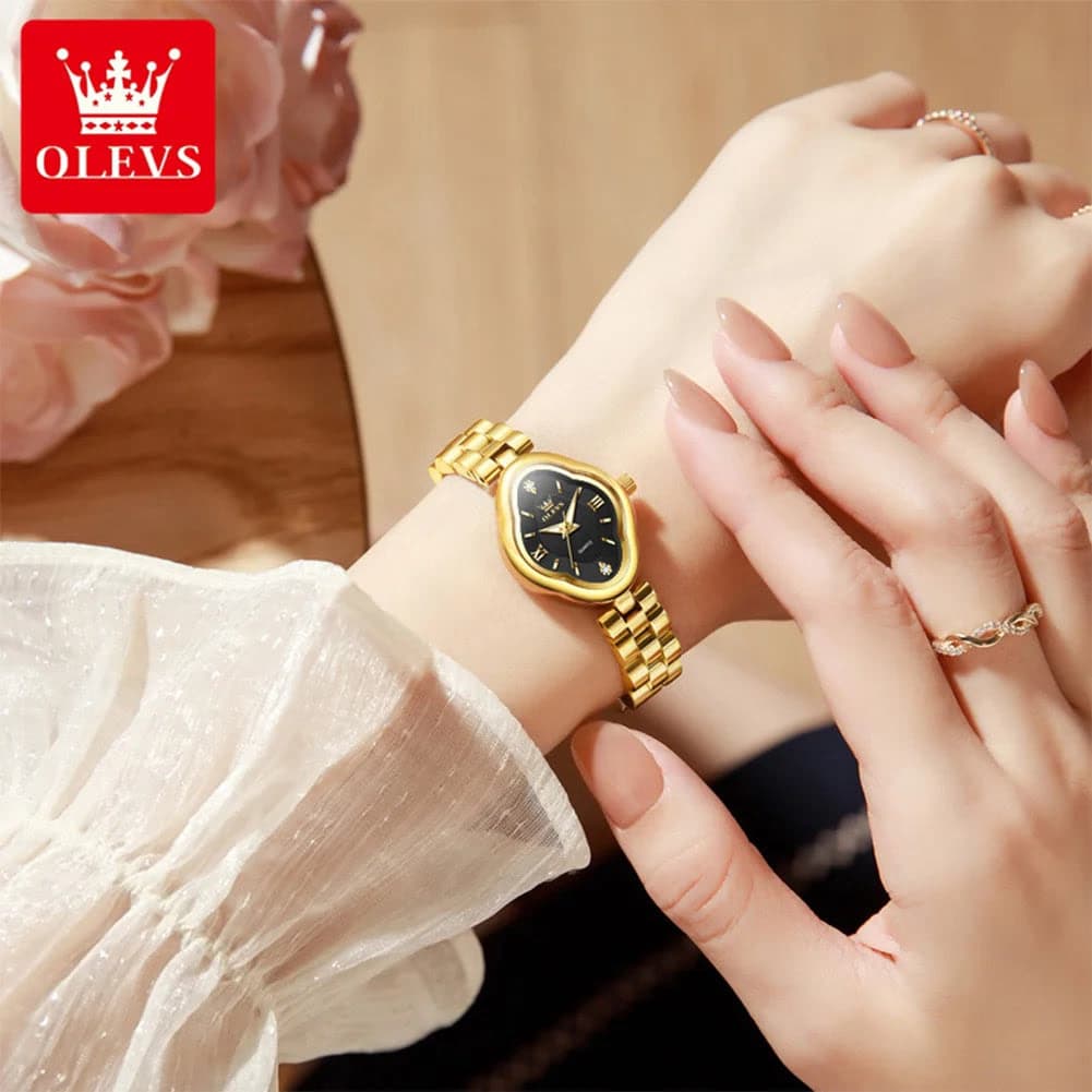 OLEVS Luxury Diamond Stainless Steel Women's Watch — image 4