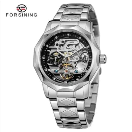 Forsining 199A Classy Design Skeleton Transparent Golden Stainless
