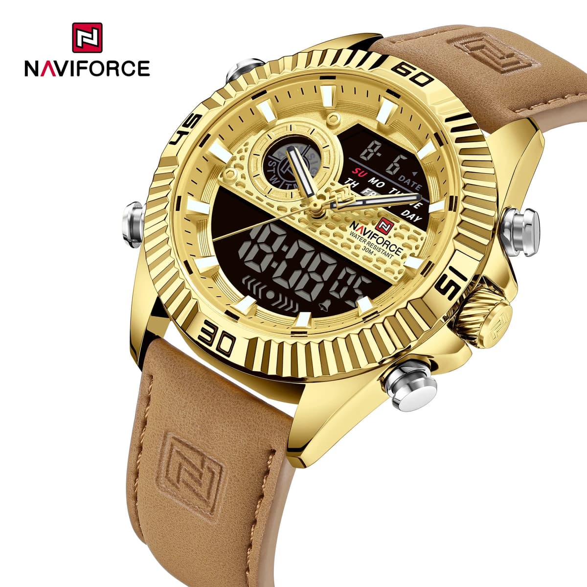 NAVIFORCE Men's Sport Quartz Analog LCD Watch — image 7