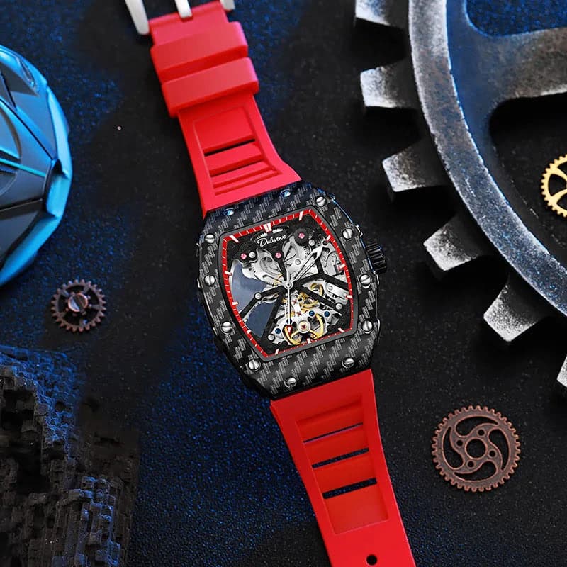 Dulunwe Men's Tourbillon Skeleton Watch — image 4
