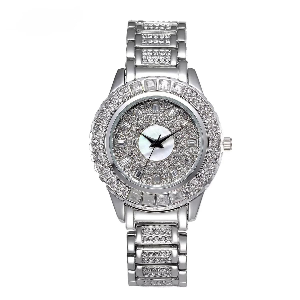 Luxury Women's Diamond Quartz Watch - Gold & Zircon — image 4