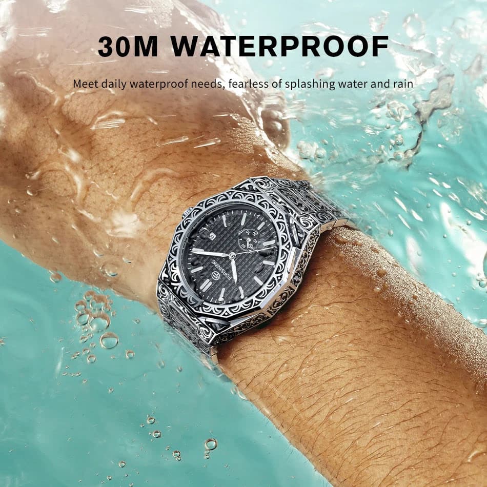 WINNER Men's Automatic Sport Watch - Stainless Steel — image 3