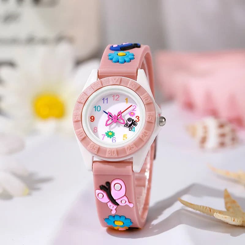 Charming Kids' Quartz Watch with Butterfly Design — image 12