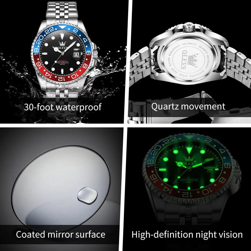 OLEVS Luxury Waterproof Quartz Sports Watch — image 5