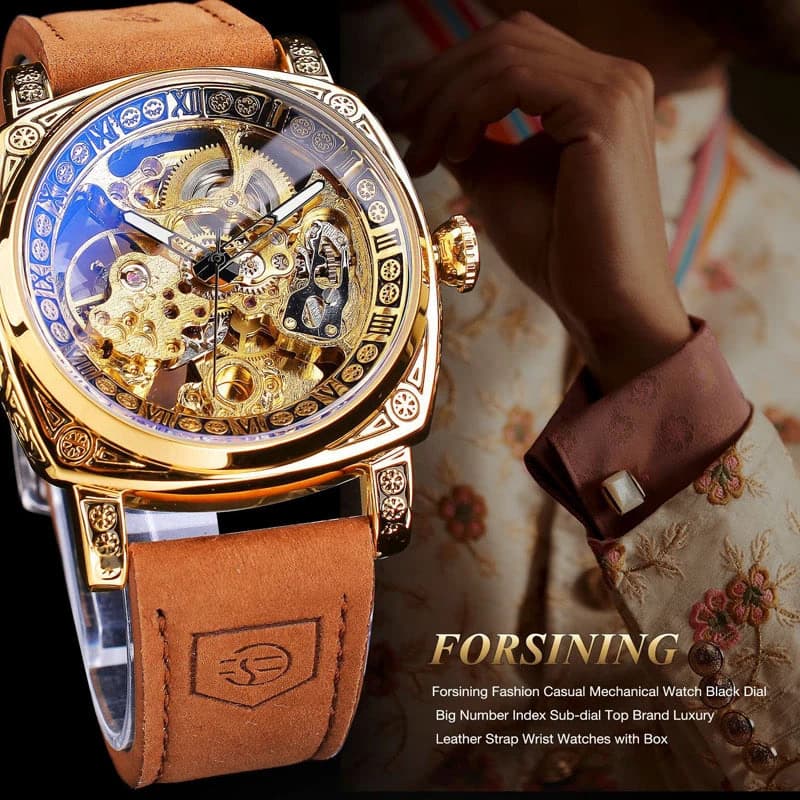 Luxury Men's Automatic Skeleton Watch — image 5