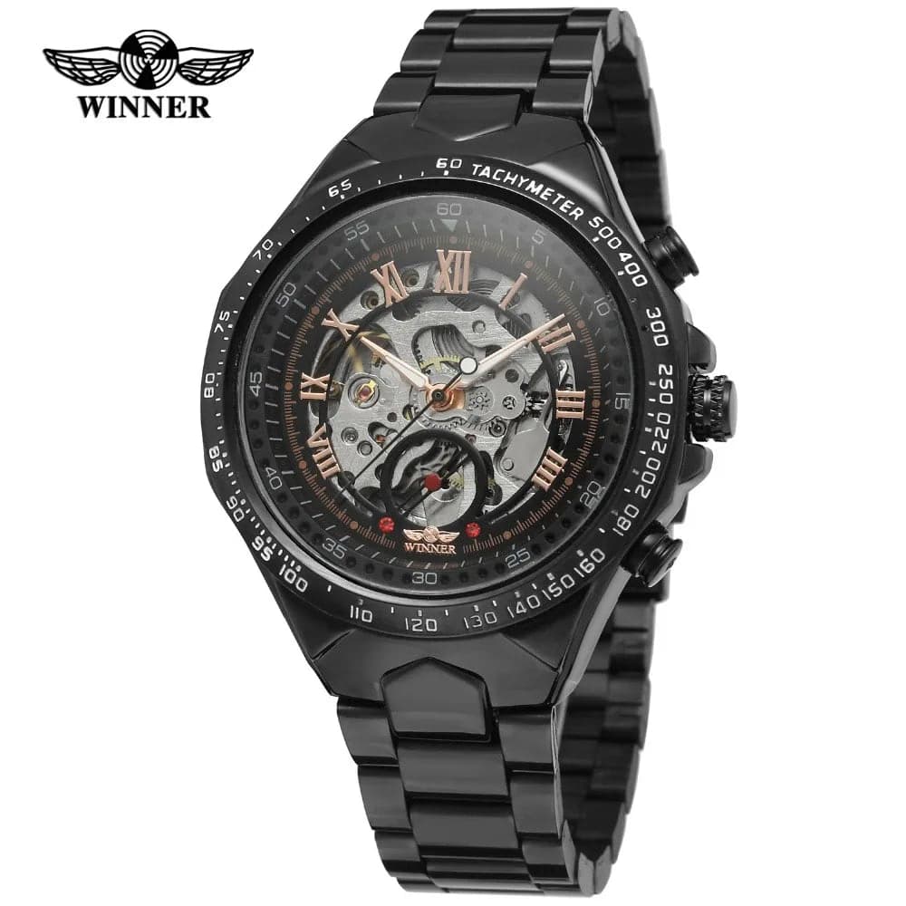 Winner Luxury Gold Black Automatic Men's Watch — image 6