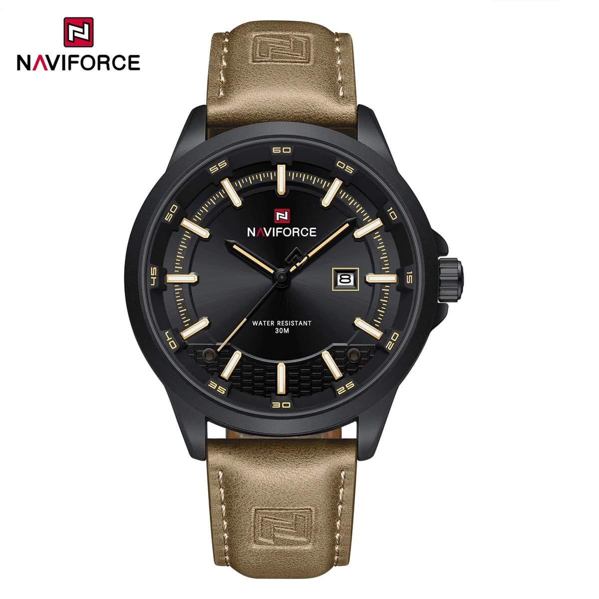 NAVIFORCE Men's Luxury Sport Leather Watch — image 7