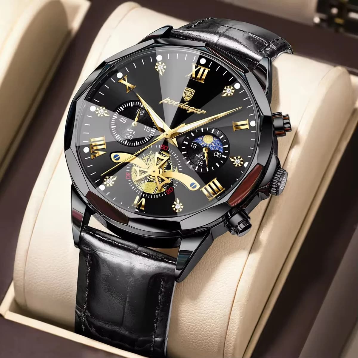 POEDAGAR Multi-Function Waterproof Quartz Watch — image 8