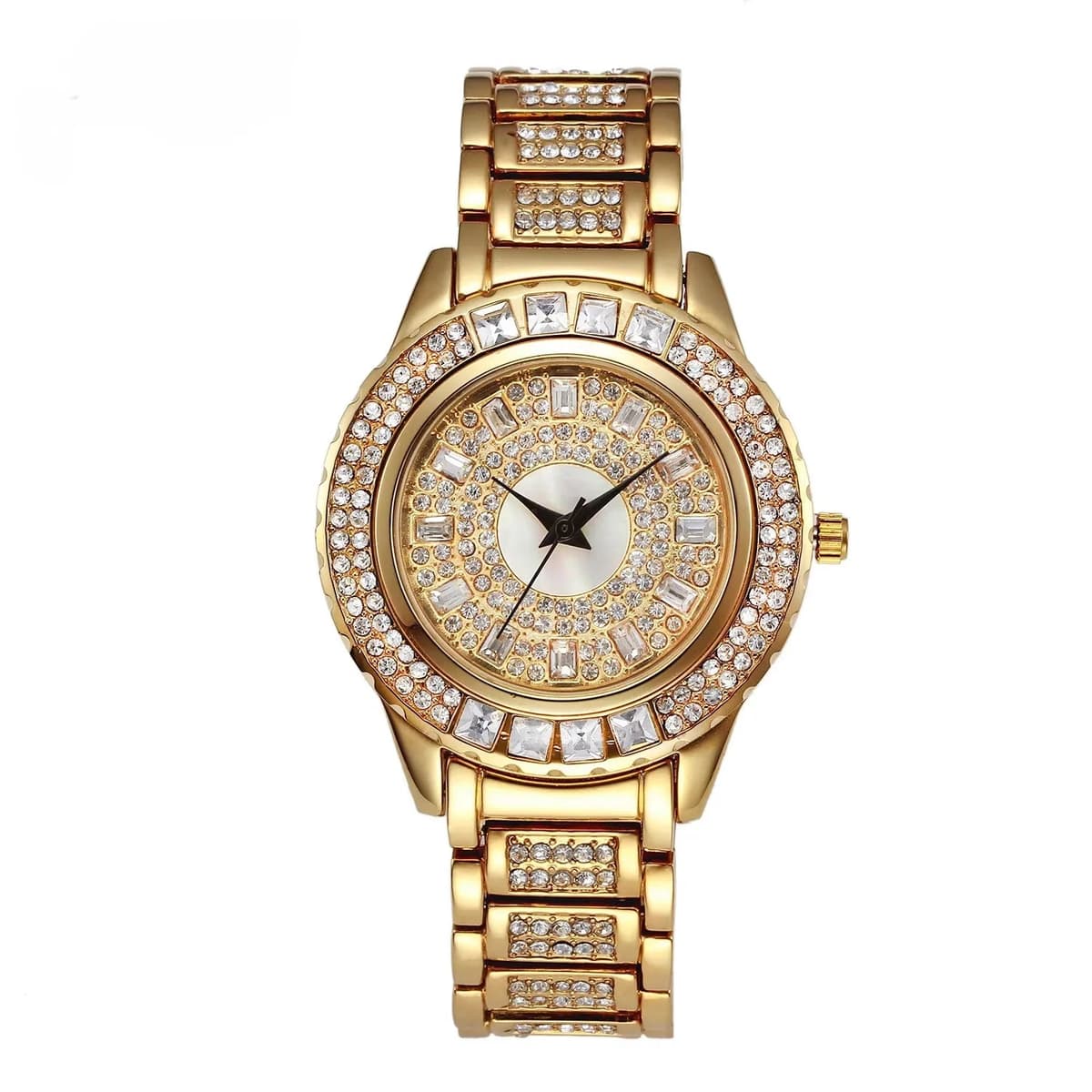 Luxury Women's Diamond Quartz Watch - Gold & Zircon — image 6
