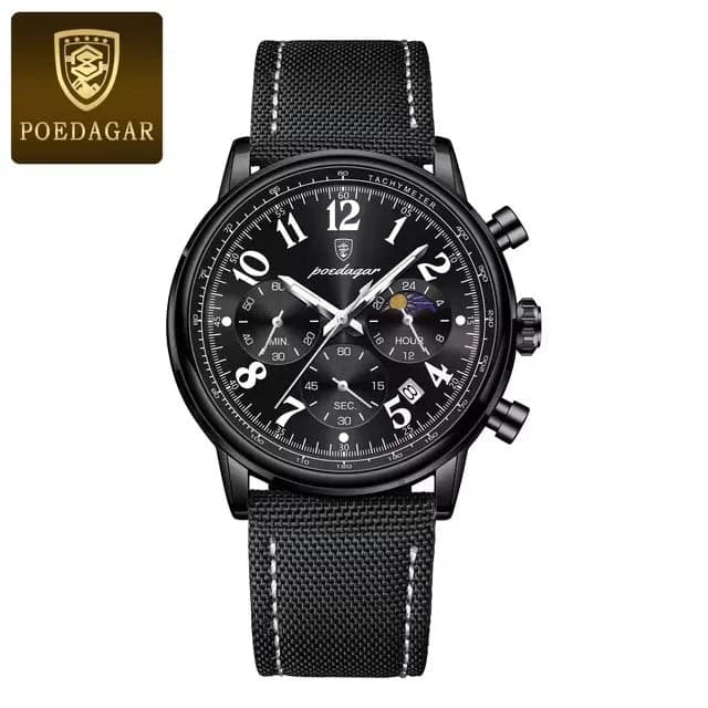 Luxury Silver Blue Quartz Chronograph Watch for Men — image 11