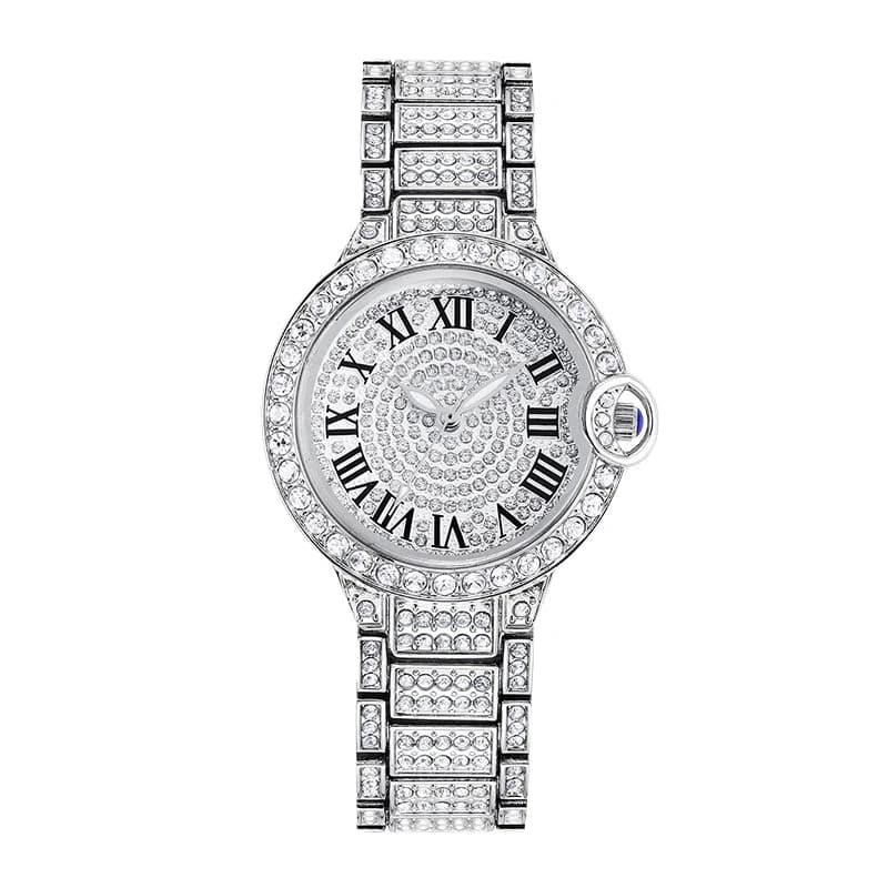 Elegant Women's Luxury Quartz Watch with Crystals — image 8