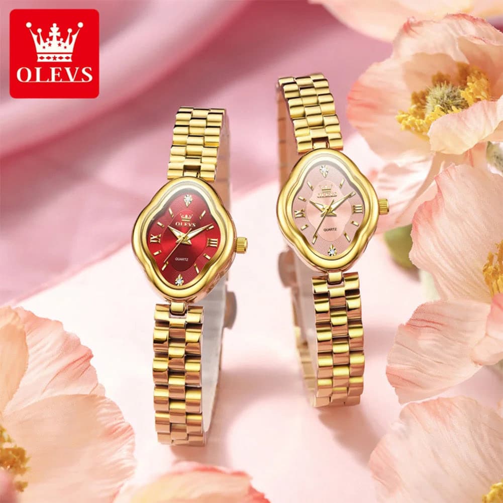 OLEVS Luxury Diamond Stainless Steel Women's Watch — image 2