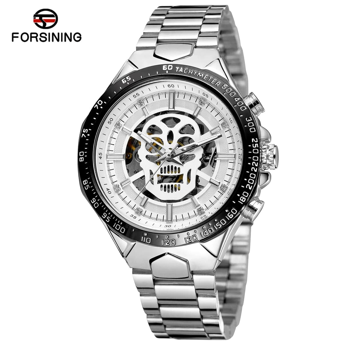 Forsining Luxury Skull Skeleton Automatic Men's Watch — image 8