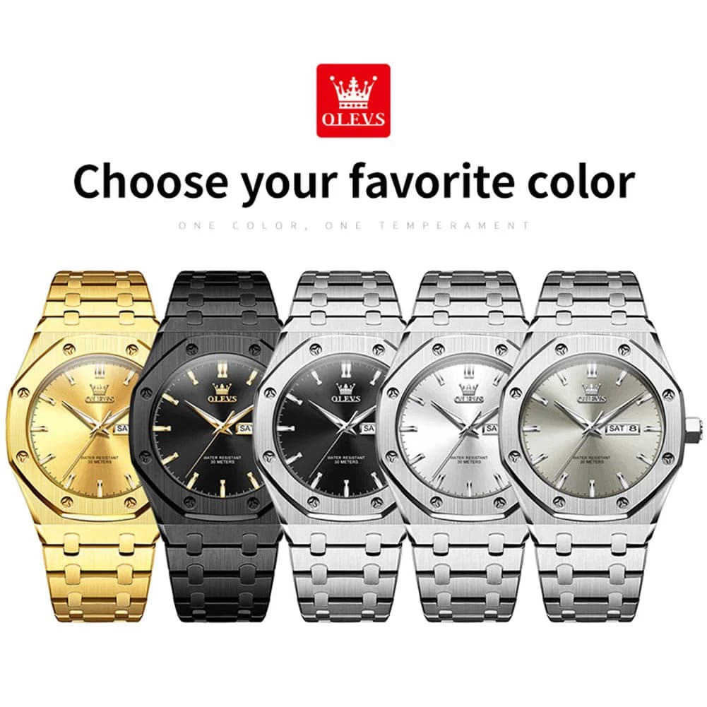 OLEVS Luxury Waterproof Quartz Watch — image 6