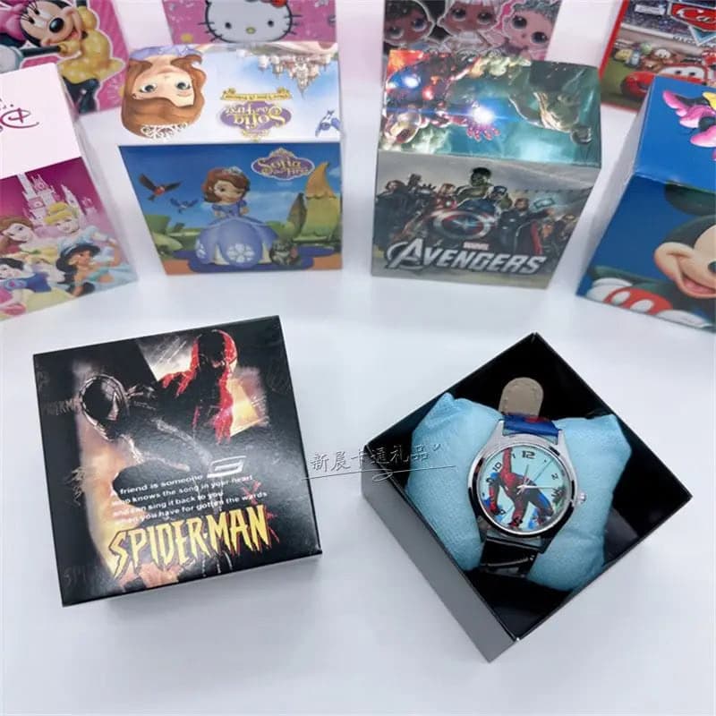 Kids Cartoon Quartz Watch with Leather Band — image 4