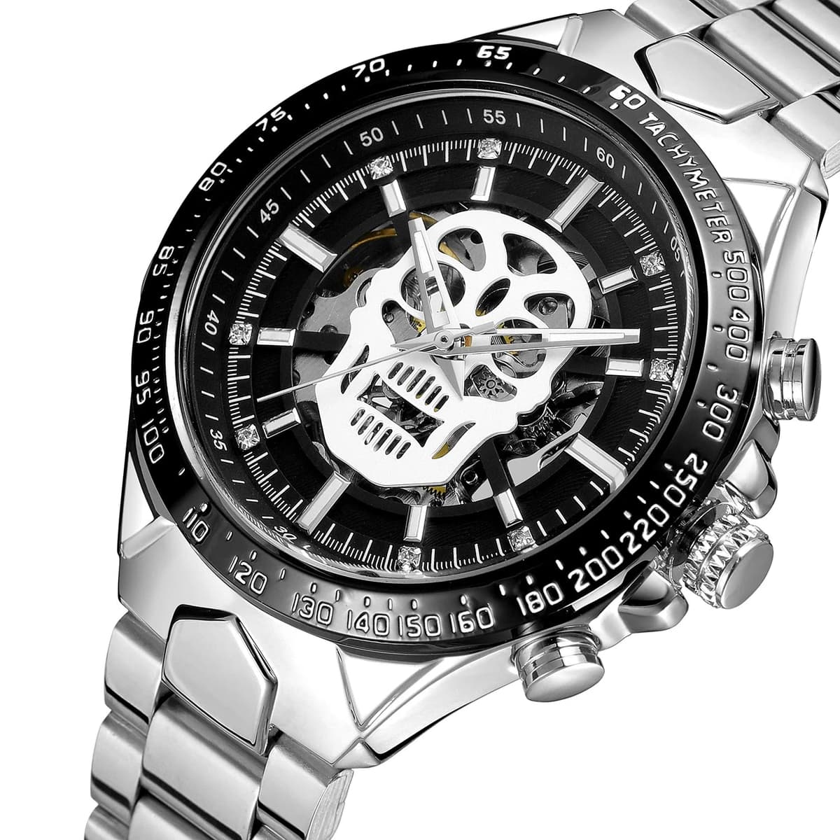 Forsining Luxury Skull Skeleton Automatic Men's Watch — image 4