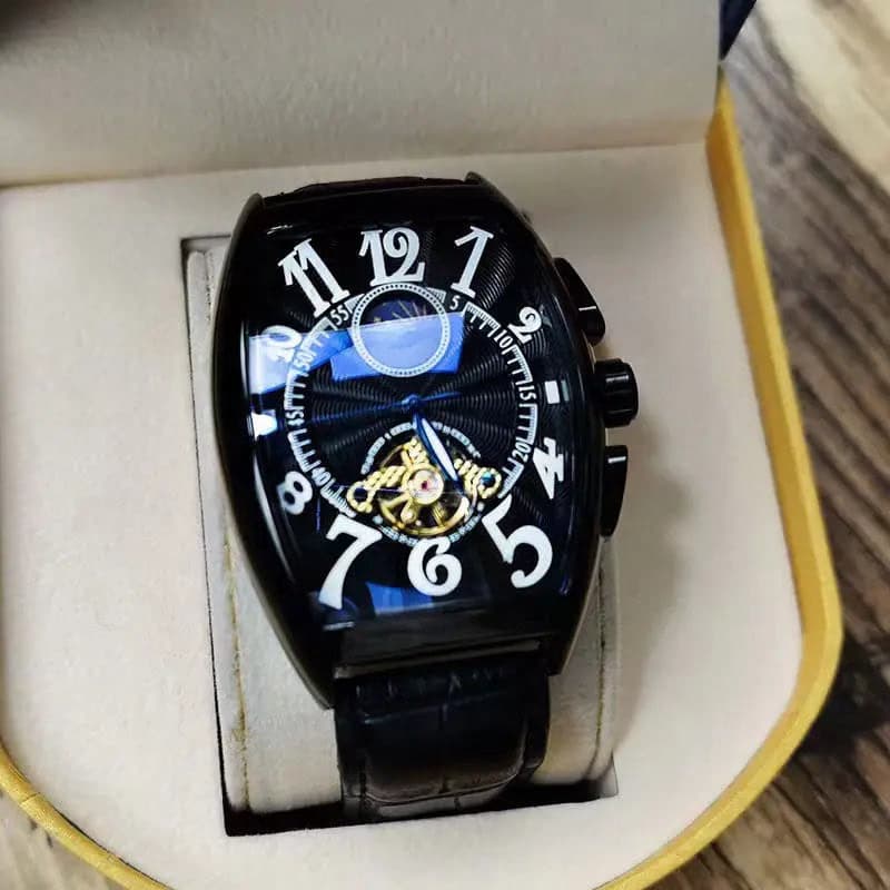 Luxury Automatic Moon Phase Skeleton Watch — image 12